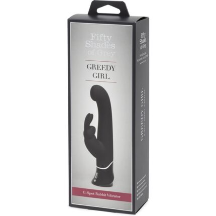 GREEDY GIRL VIBRADOR G-SPOT RABBIT - NEGRO - 002