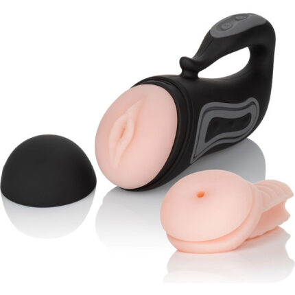 GRIP-N-STROKE MASTURBADOR VAGINA/ANO CON VIBRACIÓN - 001