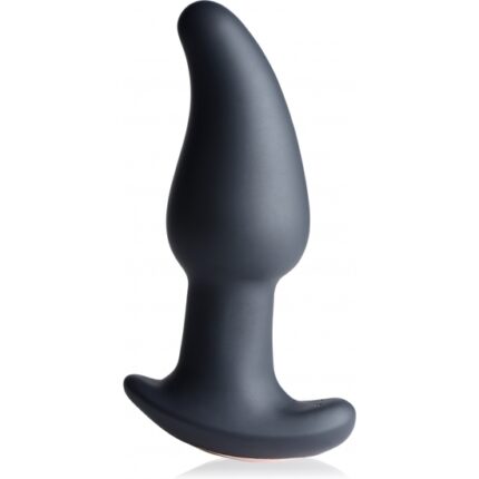 GYRO M 10X CURVED RIMMING - PLUG VIBRADOR CON MANDO - NEGRO - 002