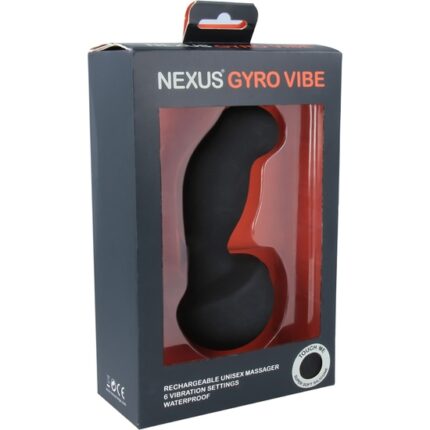 GYRO VIBE MANOS LIBRES DILDO SILICONA - NEGRO - 002