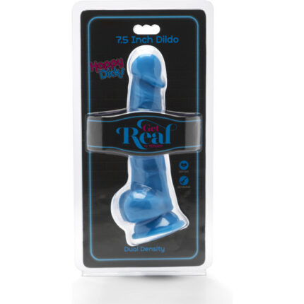 HAPPY DICKS DILDO CON TESTÍCULOS 19CM - AZUL - 002