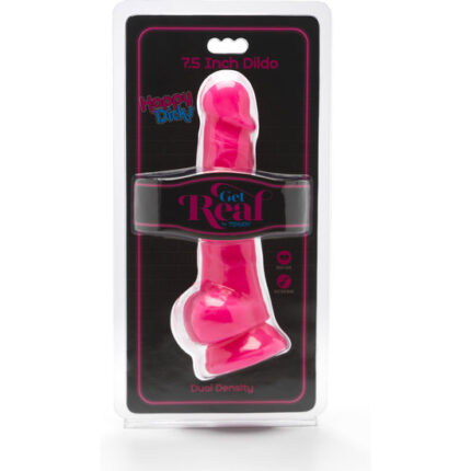 HAPPY DICKS DILDO CON TESTÍCULOS 19CM - ROSA - 002