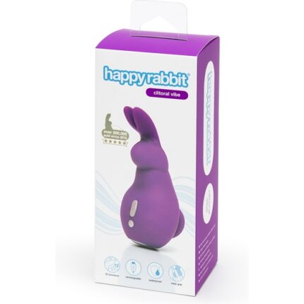HAPPY RABBIT MINI EARS CLITORAL - ESTIMULADOR MORADO - 002