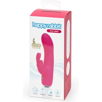 HAPPY RABBIT MINI RABBIT - VIBRADOR RAMPANTE ROSA - 002