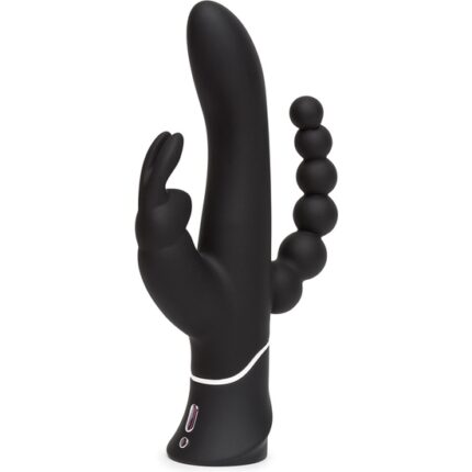 HAPPY RABBIT TRIPLE CURVE - VIBRADOR TRIPLE ESTIMULACIÓN - NEGRO - 001