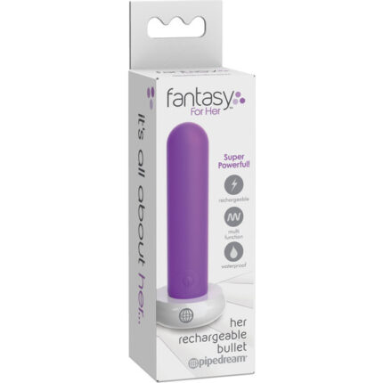 HER RECHARGEABLE BULLET BALA VIBRADORA - MORADO - 002