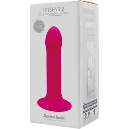 HITSENS 2 - DILDO SILICONA DOBLE DENSIDAD ROSA - 002