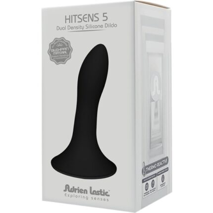 HITSENS 5 - DILDO SILICONA DOBLE DENSIDAD NEGRO - 002