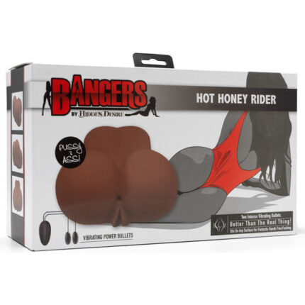 HOT HONEY RIDER MASTURBADOR REALÍSTICO CON VIBRACIÓN - MARRÓN - 002