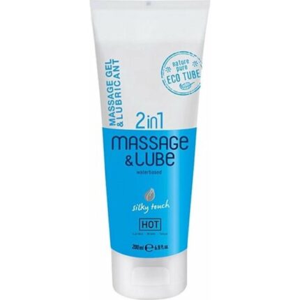 HOT MASSAGE & GLIDE GEL 2IN1 SILKY TOUCH 200ML - 001