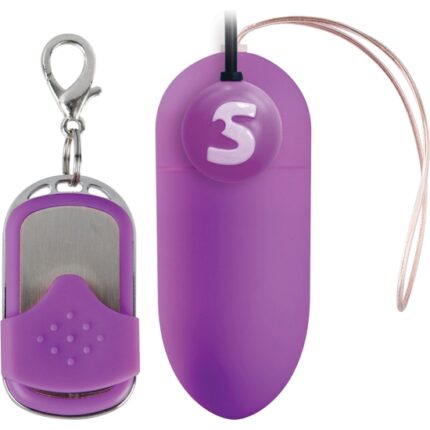 HUEVO RECARGABLE 10 VELOCIDADES CONTROL REMOTO LILA GRANDE - 001