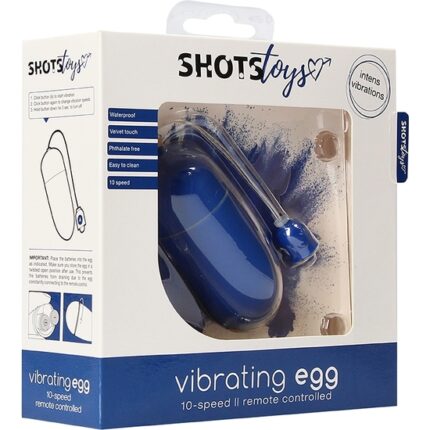 HUEVO VIBRADOR 10 VELOCIDADES - AZUL - 002