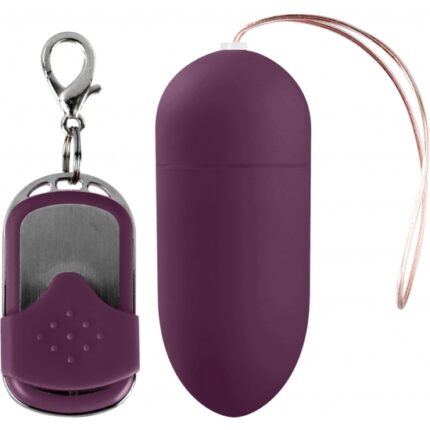 HUEVO VIBRADOR 10 VELOCIDADES CONTROL REMOTO LILA GRANDE - 001