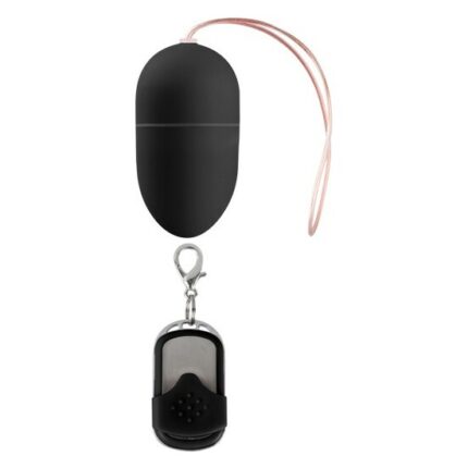 HUEVO VIBRADOR 10 VELOCIDADES CONTROL REMOTO NEGRO MEDIANO - 001