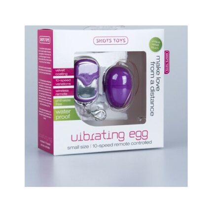 HUEVO VIBRADOR 10 VELOCIDADES CONTROL REMOTO VIOLETA PEQUEÑO - 002