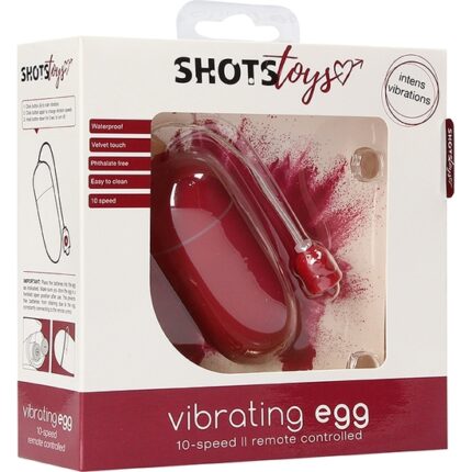 HUEVO VIBRADOR 10 VELOCIDADES - ROJO - 002