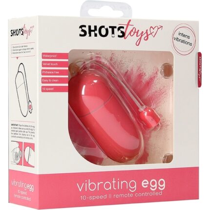 HUEVO VIBRADOR 10 VELOCIDADES ROSA - 002