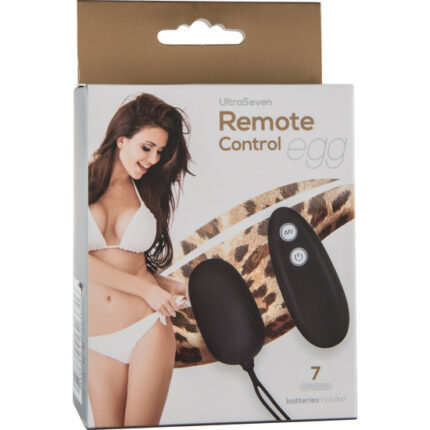 HUEVO VIBRADOR CON CONTROL REMOTO - NEGRO - 002
