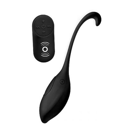 HUEVO VIBRADOR CONTROL REMOTO DE SILICONA - NEGRO - 001