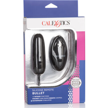 HUEVO VIBRADOR DE SILICONA CON MANDO NEGRO - 002