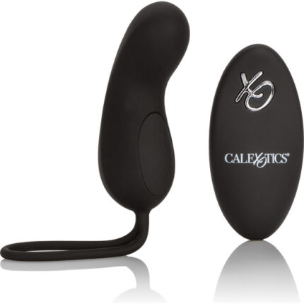 HUEVO VIBRADOR DE SILICONA CON MANDO NEGRO RECARGABLE - 001