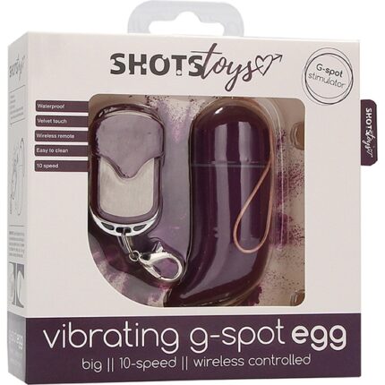 HUEVO VIBRADOR PUNTO-G INALAMBRICO GRANDE LILA - 002