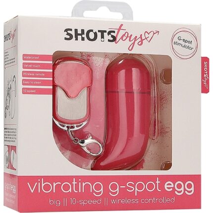 HUEVO VIBRADOR PUNTO-G INALAMBRICO GRANDE ROSA - 002