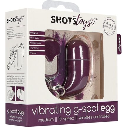 HUEVO VIBRADOR PUNTO-G INALAMBRICO MEDIANO LILA - 002