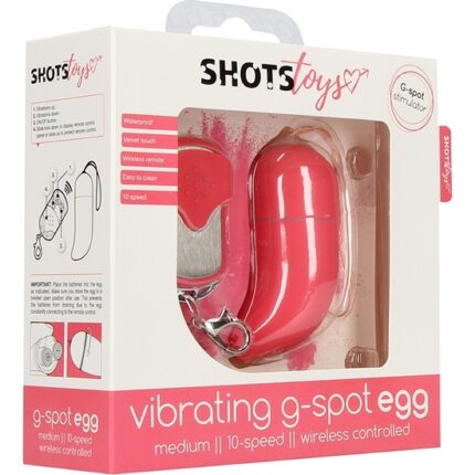 HUEVO VIBRADOR PUNTO-G INALAMBRICO MEDIANO ROSA - 002