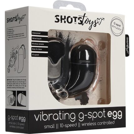 HUEVO VIBRADOR PUNTO-G INALÁMBRICO PEQUEÑO NEGRO - 002