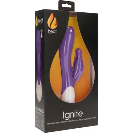 IGNITE - VIBRADOR RAMPANTE CON CALOR - MORADO - 002