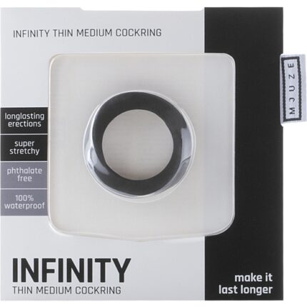 INFINITY - THIN - ANILLO MEDIANO - NEGRO - 002