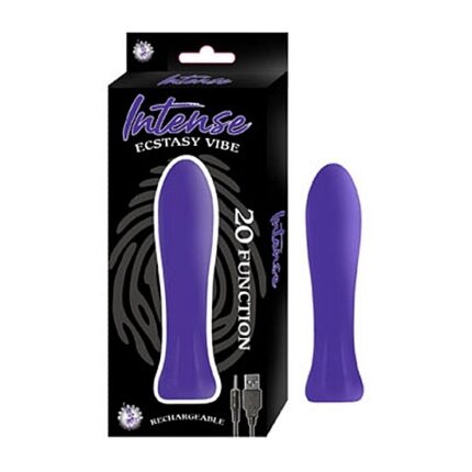 INTENSE ECSTASY VIBRADOR DE SILICONA - MORADO - 001