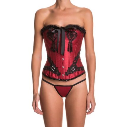 INTIMAX - CORSET BARBARA GRANATE - 001