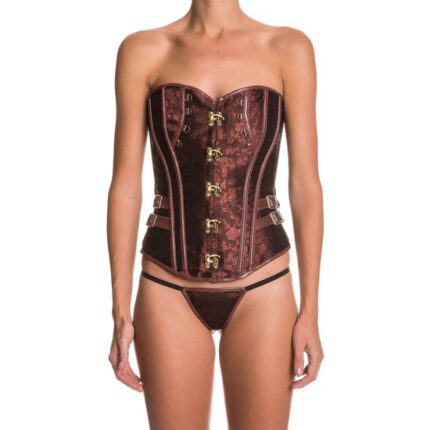 INTIMAX - CORSET FAIZA MARRON - 001