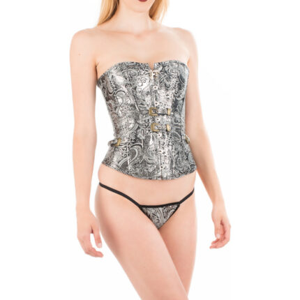 INTIMAX CORSET GREY FLOWER GRIS - 001