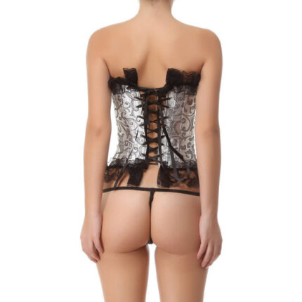 INTIMAX CORSET PERLADO GRIS - 002
