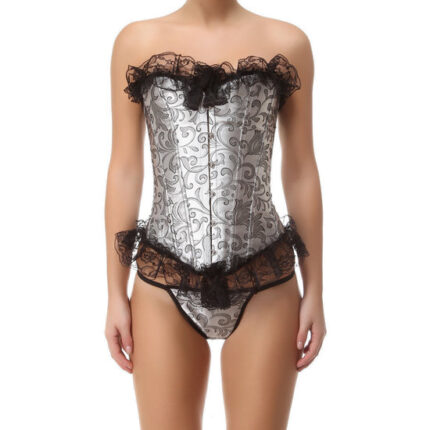 INTIMAX CORSET PERLADO GRIS - 001