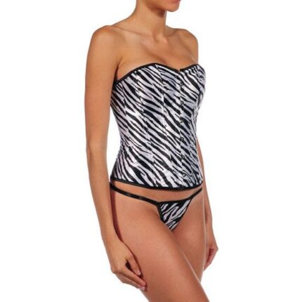 INTIMAX CORSET ZEBRA GRIS - 001