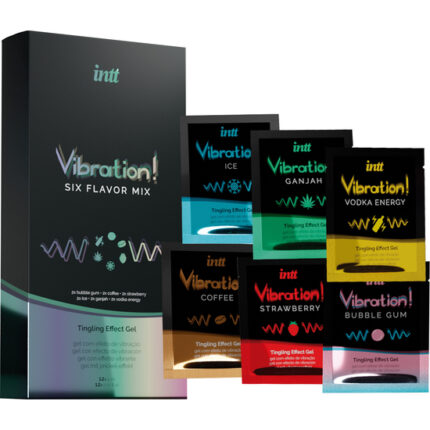 INTT PACK DE 6 MONODOSIS DE VIBRADOR LÍQUIDO - 001