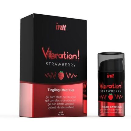 INTT VIBRADOR LÍQUIDO FRESA 15ML - 001