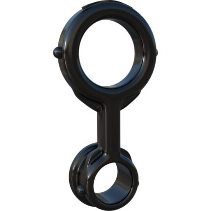 IRONMAN ANILLO PARA EL PENE Y TESTÍCULOS NEGRO - 001