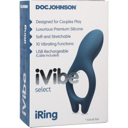 IVIBE SELECT - IRING - ANILLO VIBRADOR RECARGABLE - AZUL - 002