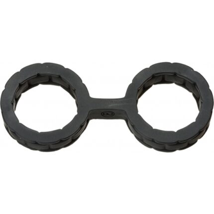 JAPANESE BONDAGE - ESPOSAS DE SILICONA PEQUEÑAS - NEGRO - 001