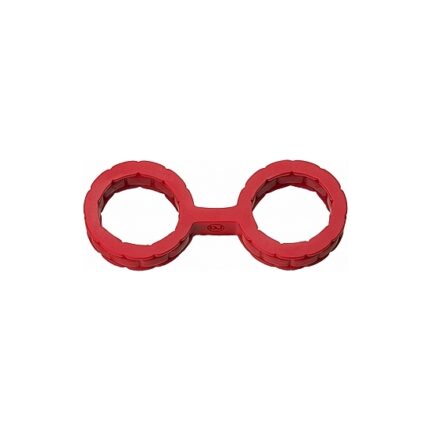JAPANESE BONDAGE - ESPOSAS DE SILICONA PEQUEÑAS - ROJO - 001