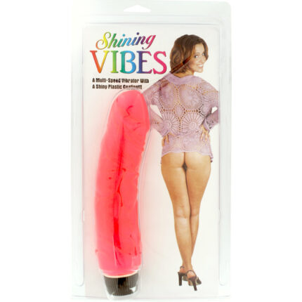 JELLY PENE VIBRADOR BRILLANTE ROSA - 002