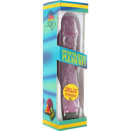 JELLY VIBRATOR LAVENDER PENE 20 CM. - 002