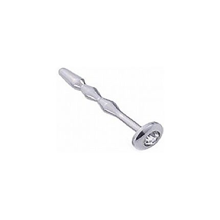 JEWELLED ROSE PENIS PLUG METÁLICO CON PERLA - BLANCA - 001