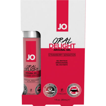 JO GEL EXCITADOR DE PLACER ORAL FRESA 30 ML - 002