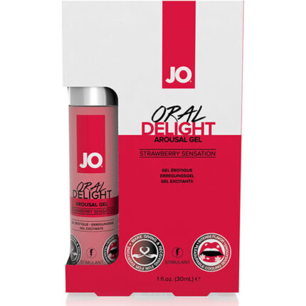 JO GEL EXCITADOR DE PLACER ORAL FRESA 30 ML - 001